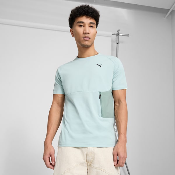 PUMATECH Men's Pocket Tee, Modern Mint, extralarge
