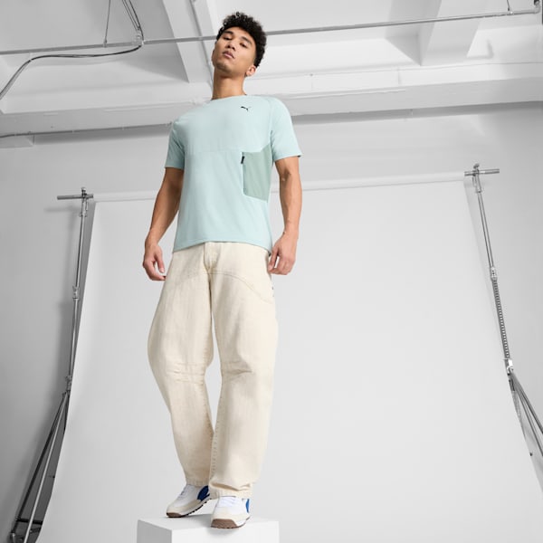 PUMATECH Men's Pocket Tee, Modern Mint, extralarge
