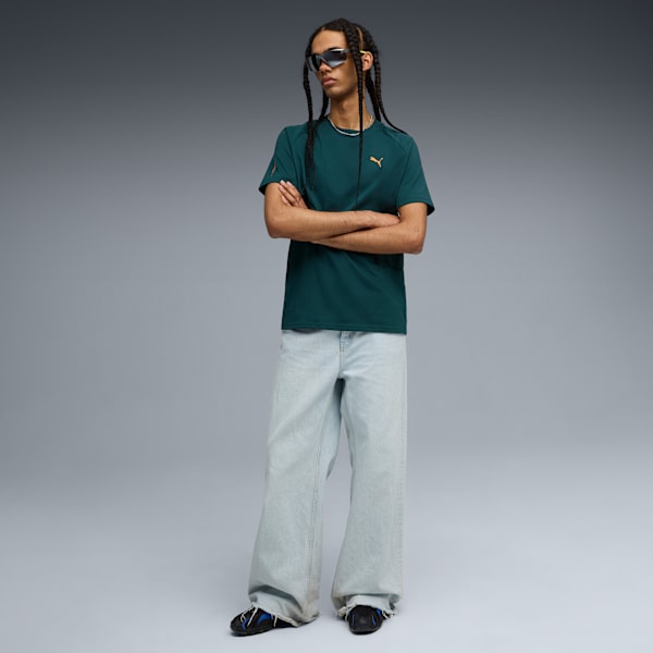 Playera PUMATECH Pocket para hombre, Green Terrain, extralarge