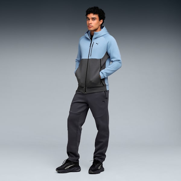 PUMATECH Full-Zip Men's Hoodie, Cool Blue-Dusky Gray, extralarge-IND