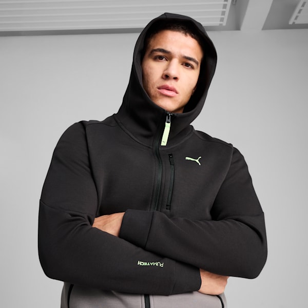 PUMATECH Full-Zip Hoodie Men, Cast Iron, extralarge