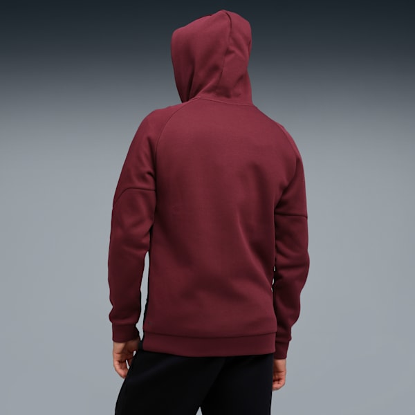 PUMATECH Full-Zip Men's Hoodie, Ruby Shimmer-PUMA Black, extralarge-IND
