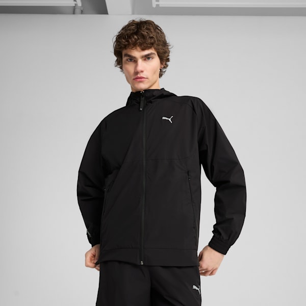 PUMATECH Men's Relaxed Fit Track Jacket, PUMA Black, extralarge-IND