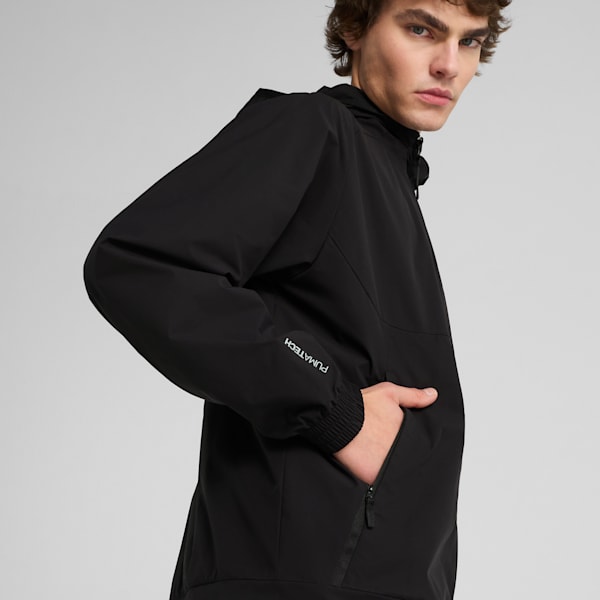 PUMATECH Men's Relaxed Fit Track Jacket, PUMA Black, extralarge-IND
