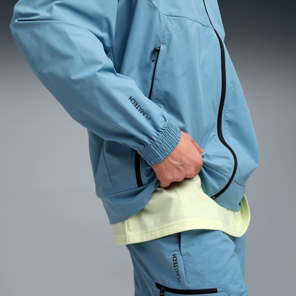 PUMATECH Men's Relaxed Fit Track Jacket, Cool Blue, extralarge-IND
