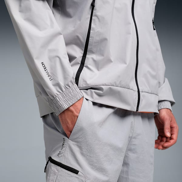 PUMATECH Men's Relaxed Fit Track Jacket, Gray Echo, extralarge-IND
