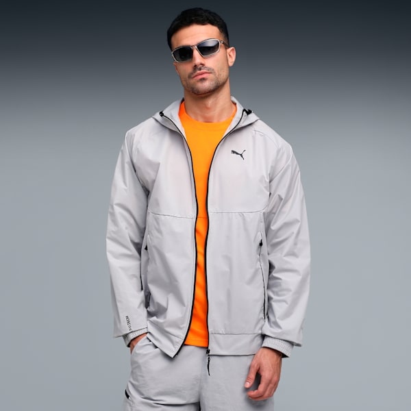 PUMATECH Men's Relaxed Fit Track Jacket, Gray Echo, extralarge-IND