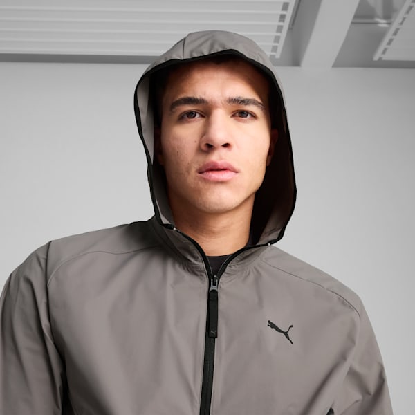 PUMATECH Men's Relaxed Track Jacket, Cast Iron, extralarge