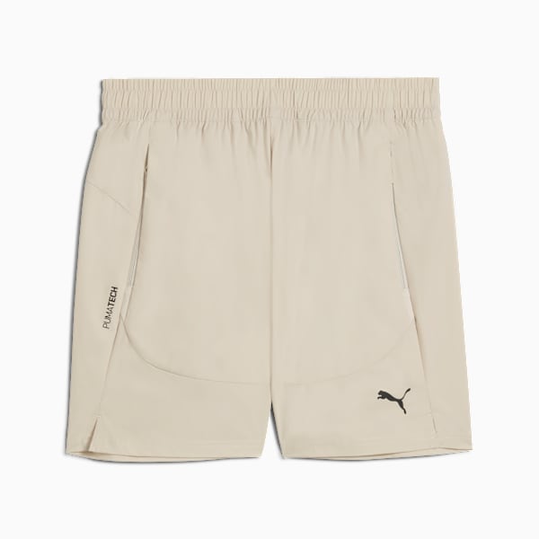 Shorts holgados PUMATECH 15cm para hombre, Desert Dust, extralarge