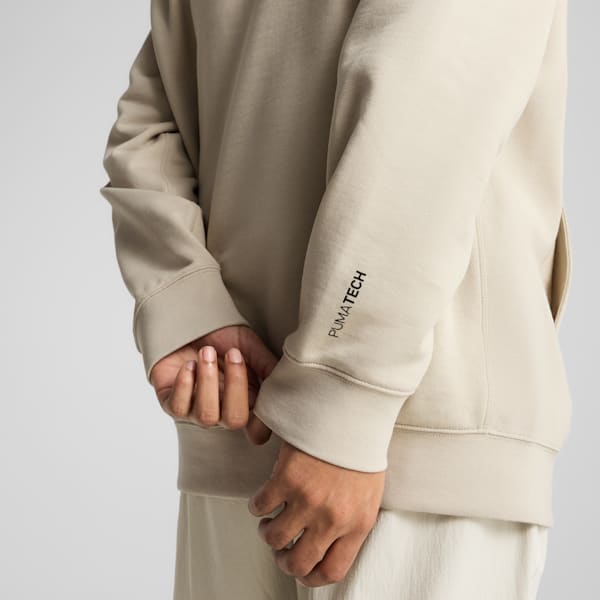 PUMATECH DELTAKNIT Men's Relaxed Fit Hoodie, Desert Dust, extralarge-IND