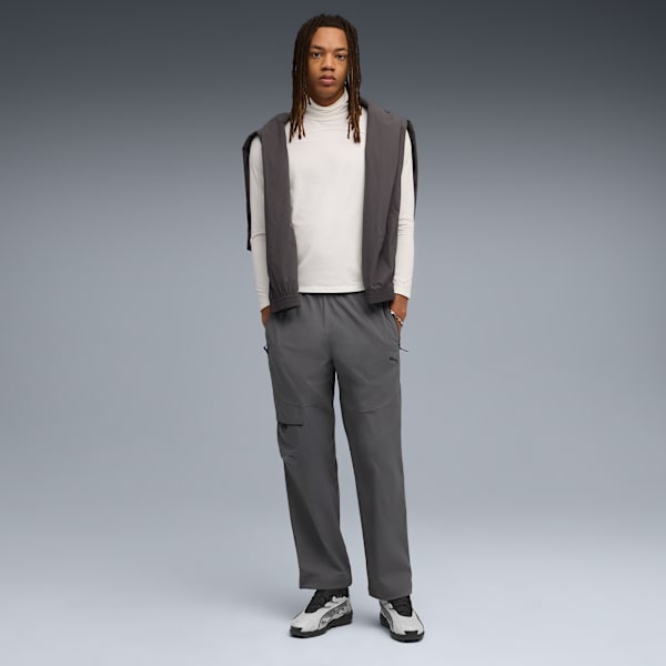 PUMATECH Men's Relaxed Cargo Pants, Dusky Gray, extralarge