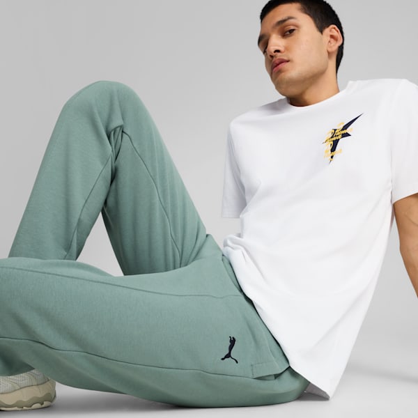 Road To Unity Men's Sweat Pants, Green Moon, extralarge-IND