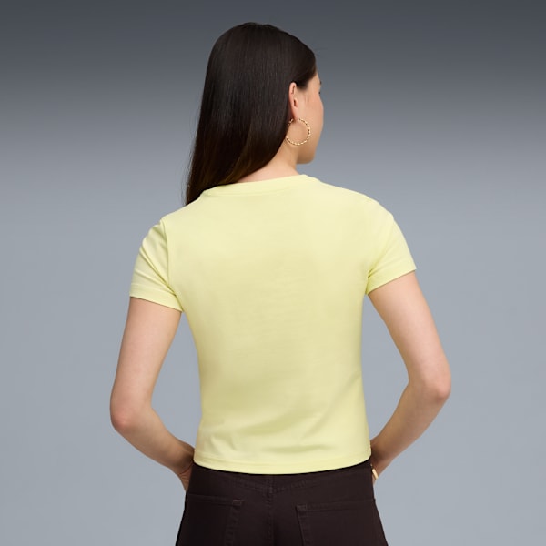 Playera semi-ajustada Essentials para mujer, Gold Moon, extralarge