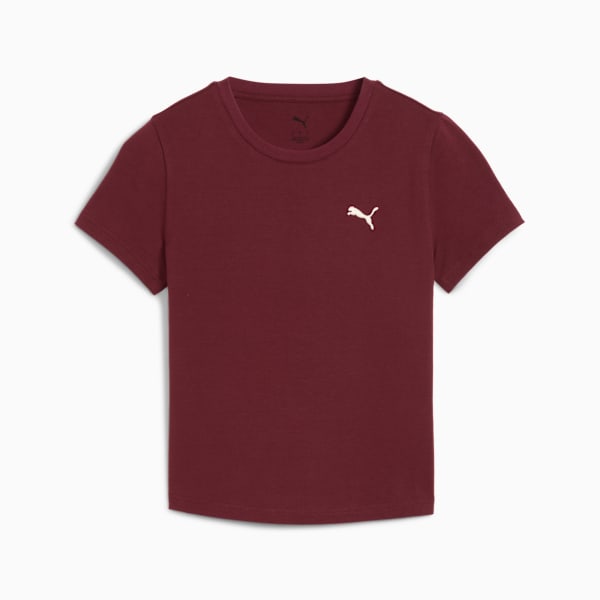Playera semi-ajustada Essentials para mujer, Ruby Shimmer, extralarge