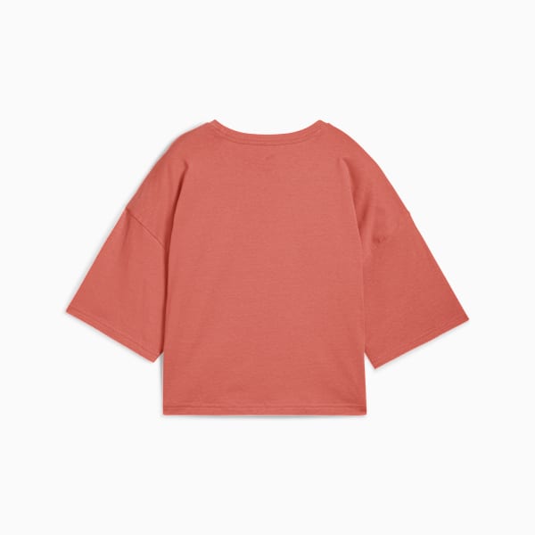 Playera corta WARDROBE Essentials para mujer, Exotic Red, extralarge