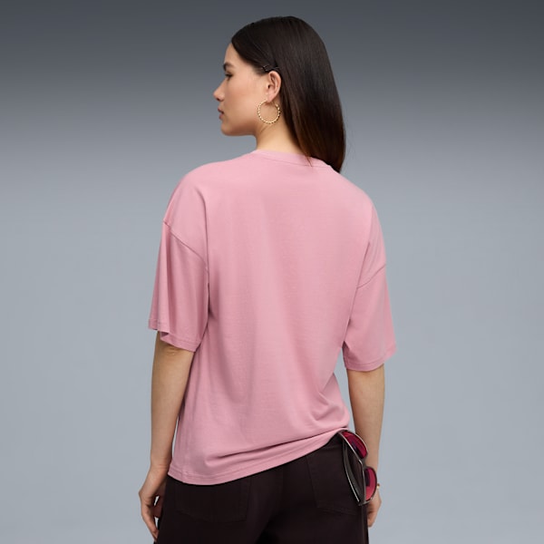 Playera oversize WARDROBE Essentials para hombre, Poised Pink, extralarge