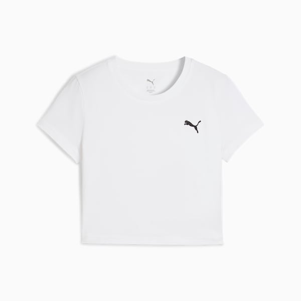 Wardrobe Essentials Women's Baby Tee, PUMA White, extralarge