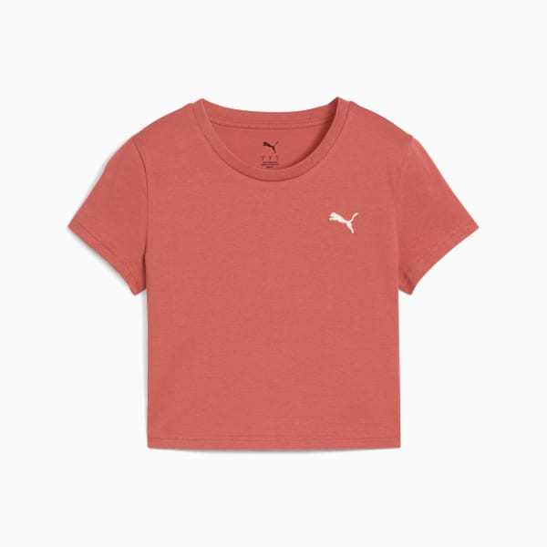 Playera corta WARDROBE Essentials para mujer, Exotic Red, extralarge