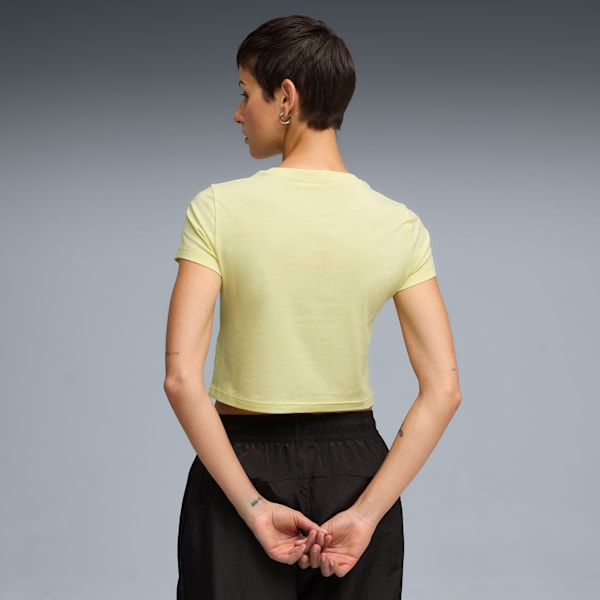 Playera corta WARDROBE Essentials para mujer, Gold Moon, extralarge