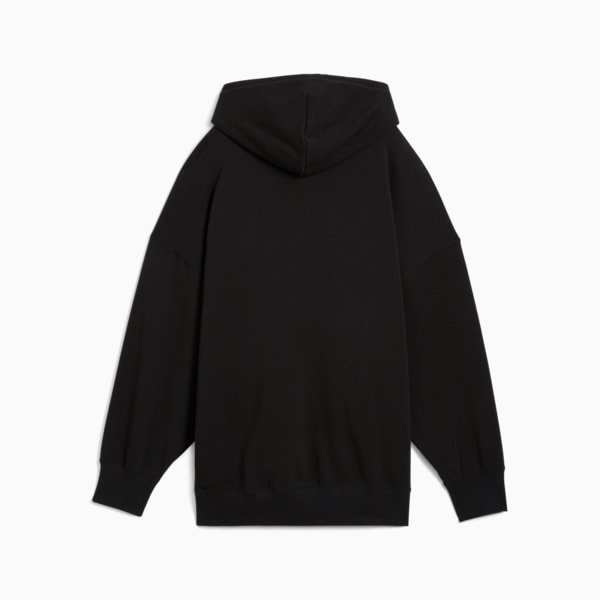 sudadera con capucha WARDROBE Essentials para mujer, PUMA Black, extralarge