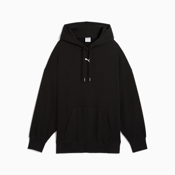 sudadera con capucha WARDROBE Essentials para mujer, PUMA Black, extralarge