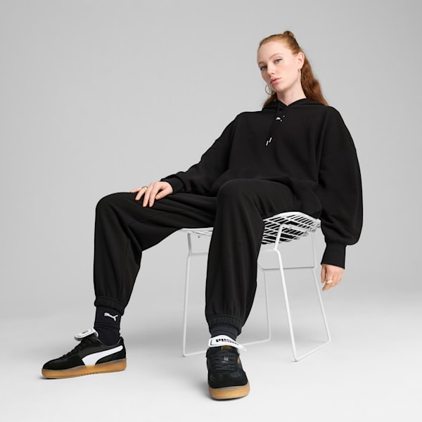 Wardrobe Essentials Women's Oversized Hoodie, PUMA Black, extralarge