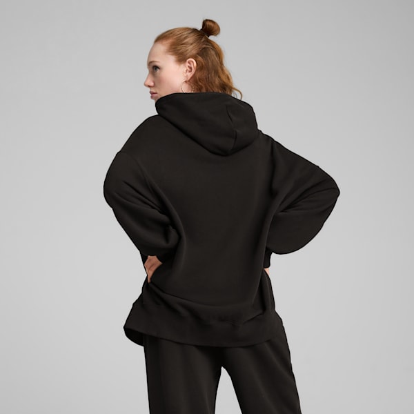 Wardrobe Essentials Women's Oversized Hoodie, PUMA Black, extralarge