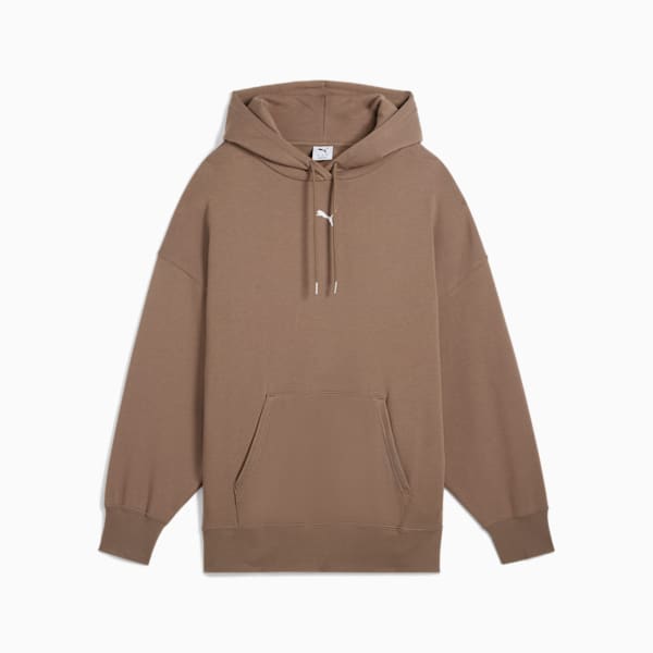 Wardrobe Essentials Women's Oversized Hoodie, Totally Taupe, extralarge