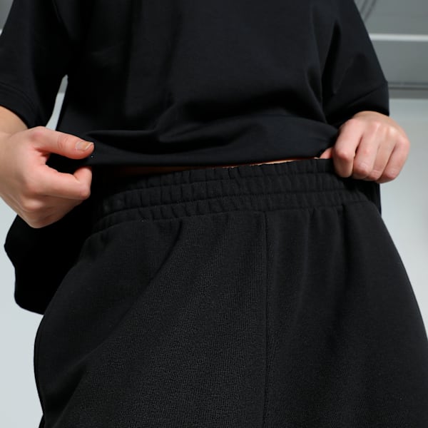 WARDROBE Essentials Women's Relaxed Fit Sweatpants, PUMA Black, extralarge-IND