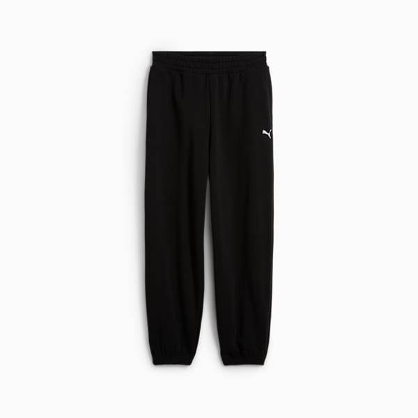 Wardrobe Essentials Women's Relaxed Sweatpants, PUMA Black, extralarge