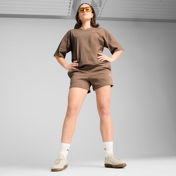 Shorts WARDROBE Essentials para mujer, Totally Taupe, extralarge