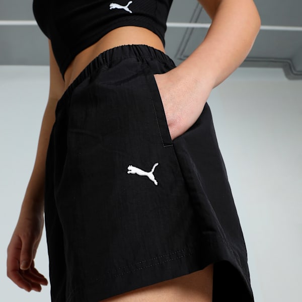 Wardrobe A-Line Women's Woven 3' Shorts, PUMA Black, extralarge-IND