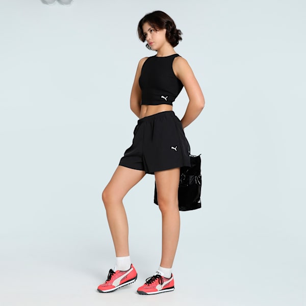 Wardrobe A-Line Women's Woven 3' Shorts, PUMA Black, extralarge-IND