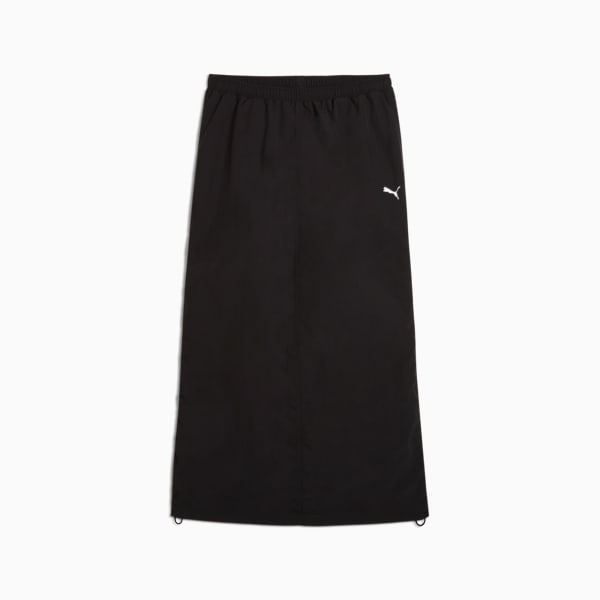 WARDROBE Essentials Woven Maxi Skirt Women, PUMA Black, extralarge
