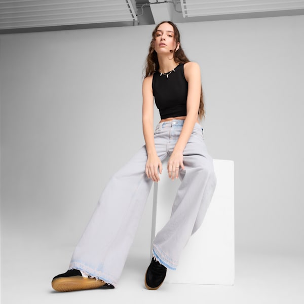 Playera corta WARDROBE Essentials para mujer, PUMA Black, extralarge