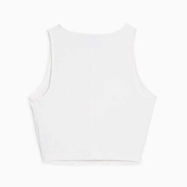 Playera corta WARDROBE Essentials para mujer, PUMA White, extralarge