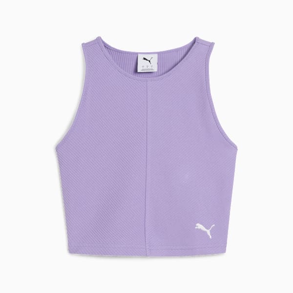 Playera corta WARDROBE Essentials para mujer, Lavender Alert, extralarge