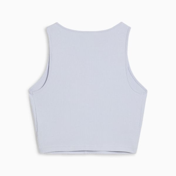 Wardrobe Essentials Women's Ribbed Crop Top, Cool Weather, extralarge