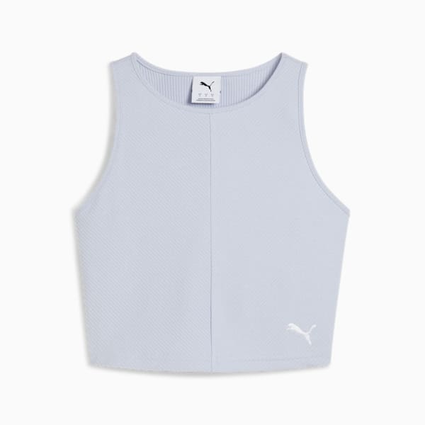 Wardrobe Essentials Women's Ribbed Crop Top, Cool Weather, extralarge