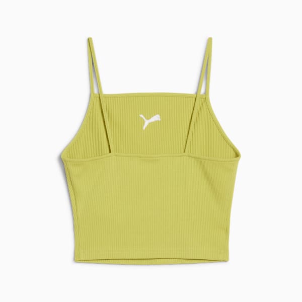 WARDROBE ESSENTIALS Women's Ribbed Tank Top, Sea Kelp, extralarge