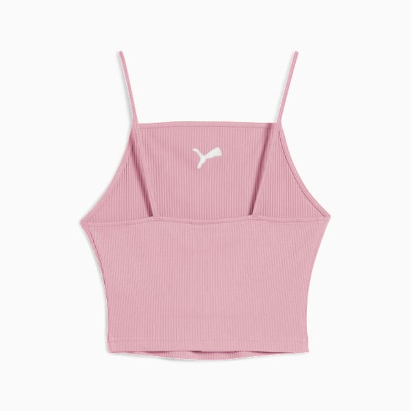 WARDROBE ESSENTIALS Women's Ribbed Tank Top, Poised Pink, extralarge