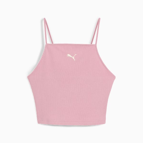 WARDROBE ESSENTIALS Women's Ribbed Tank Top, Poised Pink, extralarge