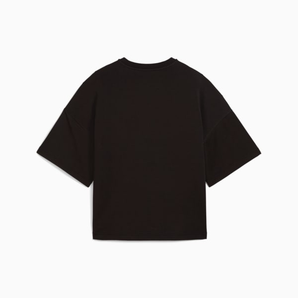 Wardrobe Essentials Women's Relaxed Heavy Tee, PUMA Black, extralarge