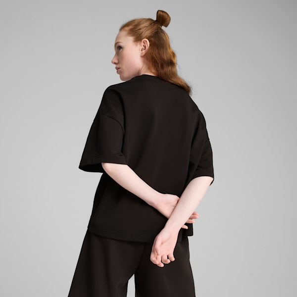 Wardrobe Essentials Women's Relaxed Heavy Tee, PUMA Black, extralarge