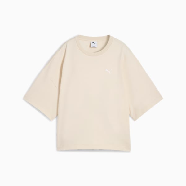 Wardrobe Essentials Women's Relaxed Heavy Tee, Alpine Snow, extralarge