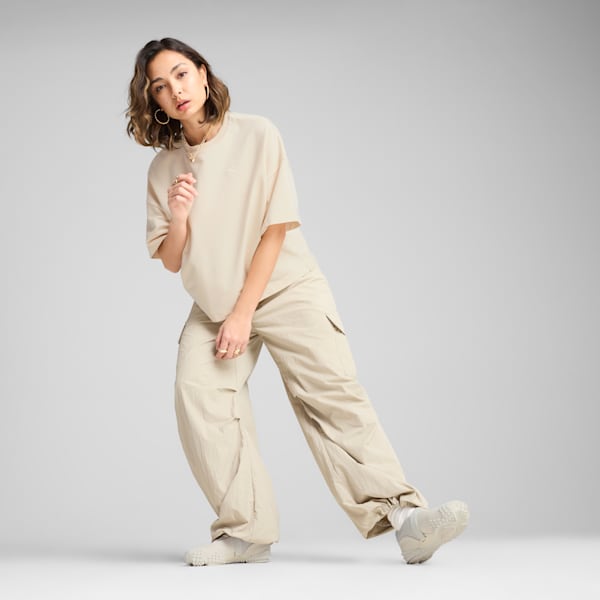 Wardrobe Essentials Women's Relaxed Heavy Tee, Alpine Snow, extralarge