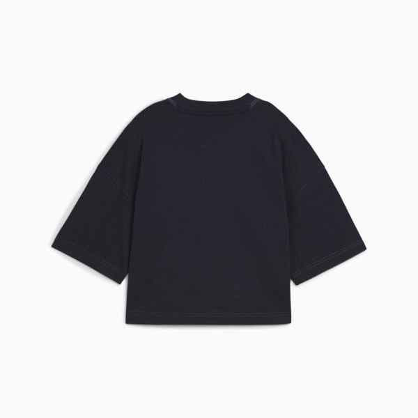 Playera oversize PREMIUM Essentials para mujer, New Navy, extralarge