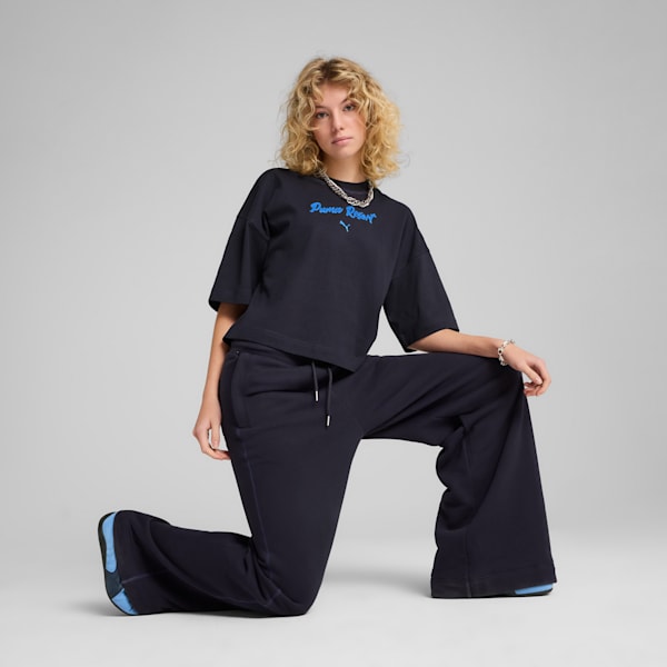 Playera oversize PREMIUM Essentials para mujer, New Navy, extralarge