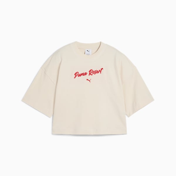 Premium Essentials Women's Oversized Graphic Tee, Alpine Snow, extralarge