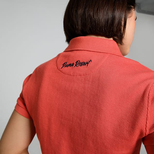 PREMIUM Women's Slim Fit Polo, Red Fire, extralarge-IND